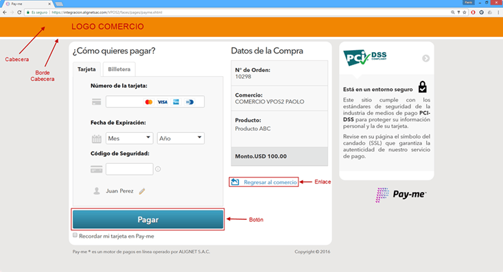 Formulario Redirect con los elementos personalizables