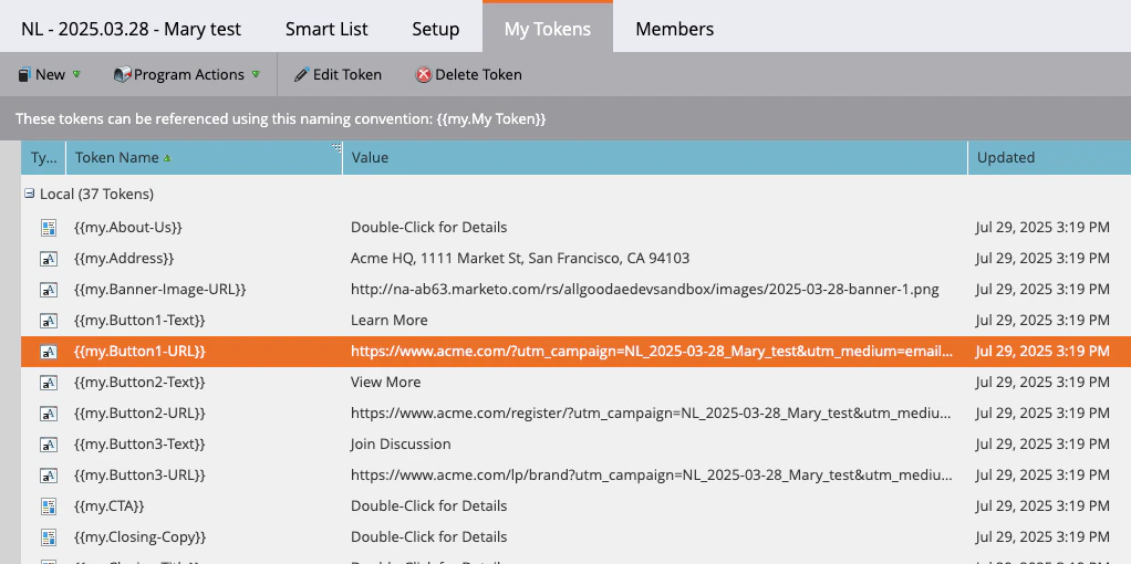 Mary appended the UTM parameters on URLs
