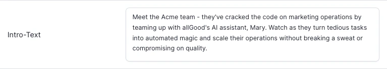 Mary updated Intro-Text more interesting