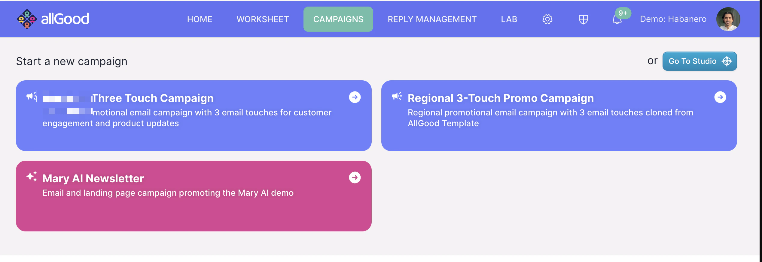 Step 1 Start A New Campaign