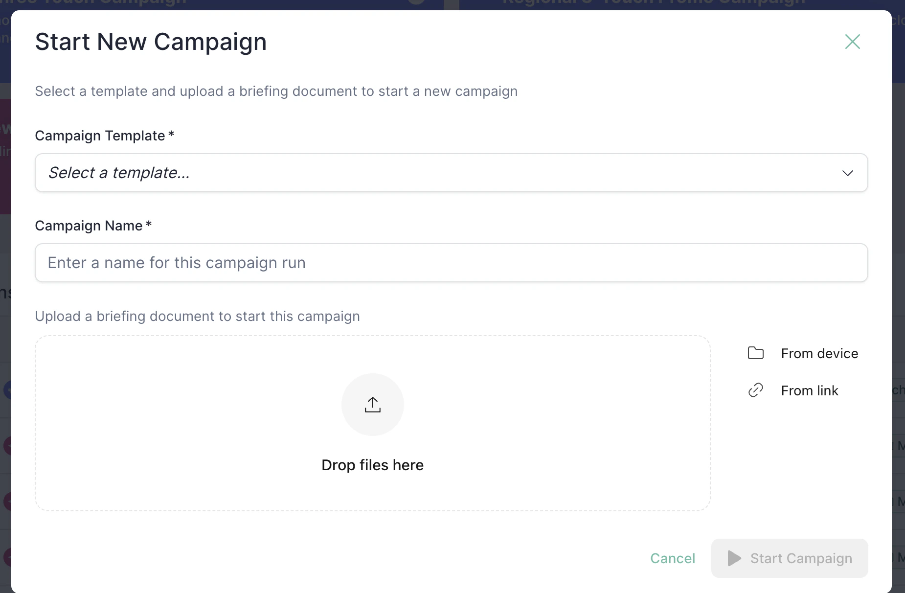 Step 2 Drag And Drop Brief Doc Or Upload Google Doc Link