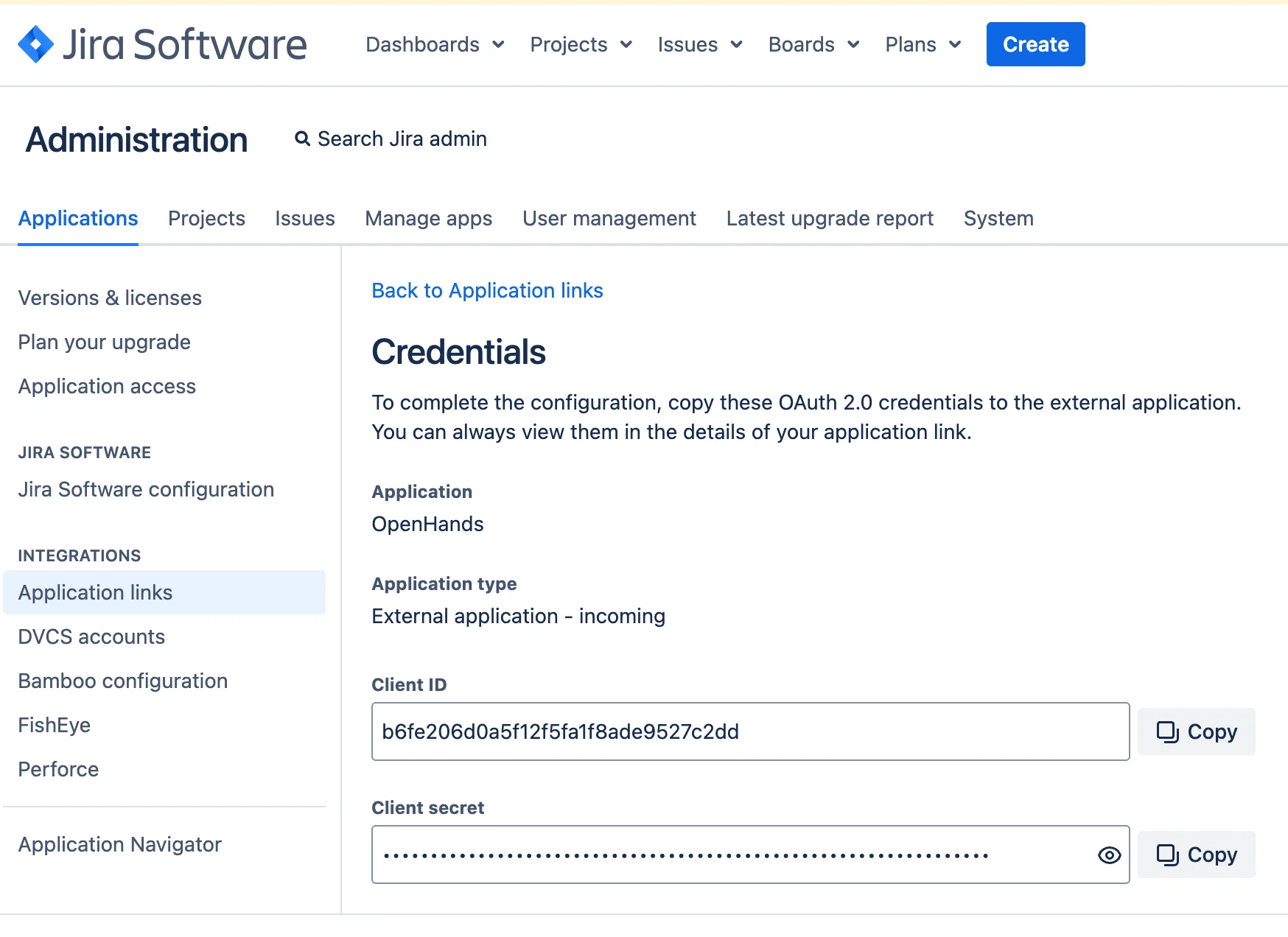 Jira Data Center OAuth credentials