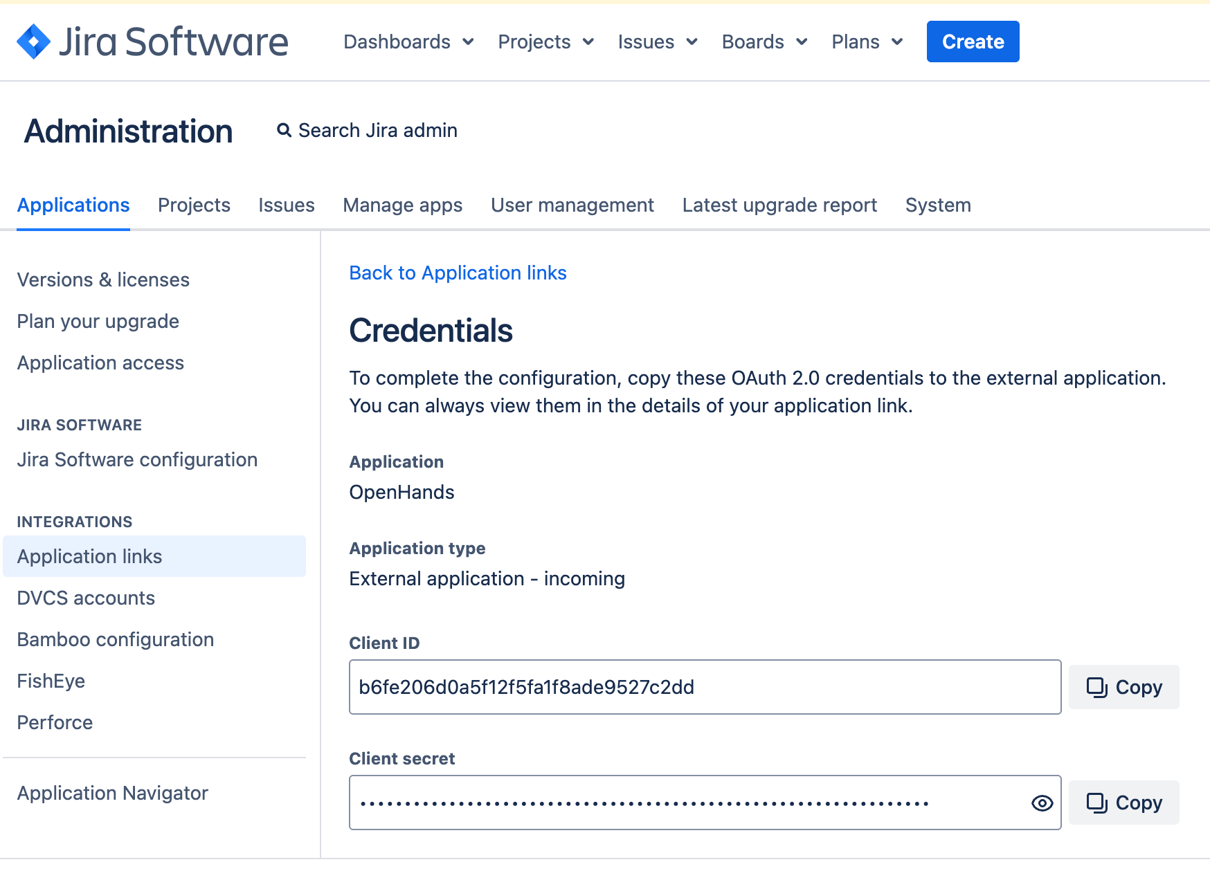 Jira Data Center OAuth credentials