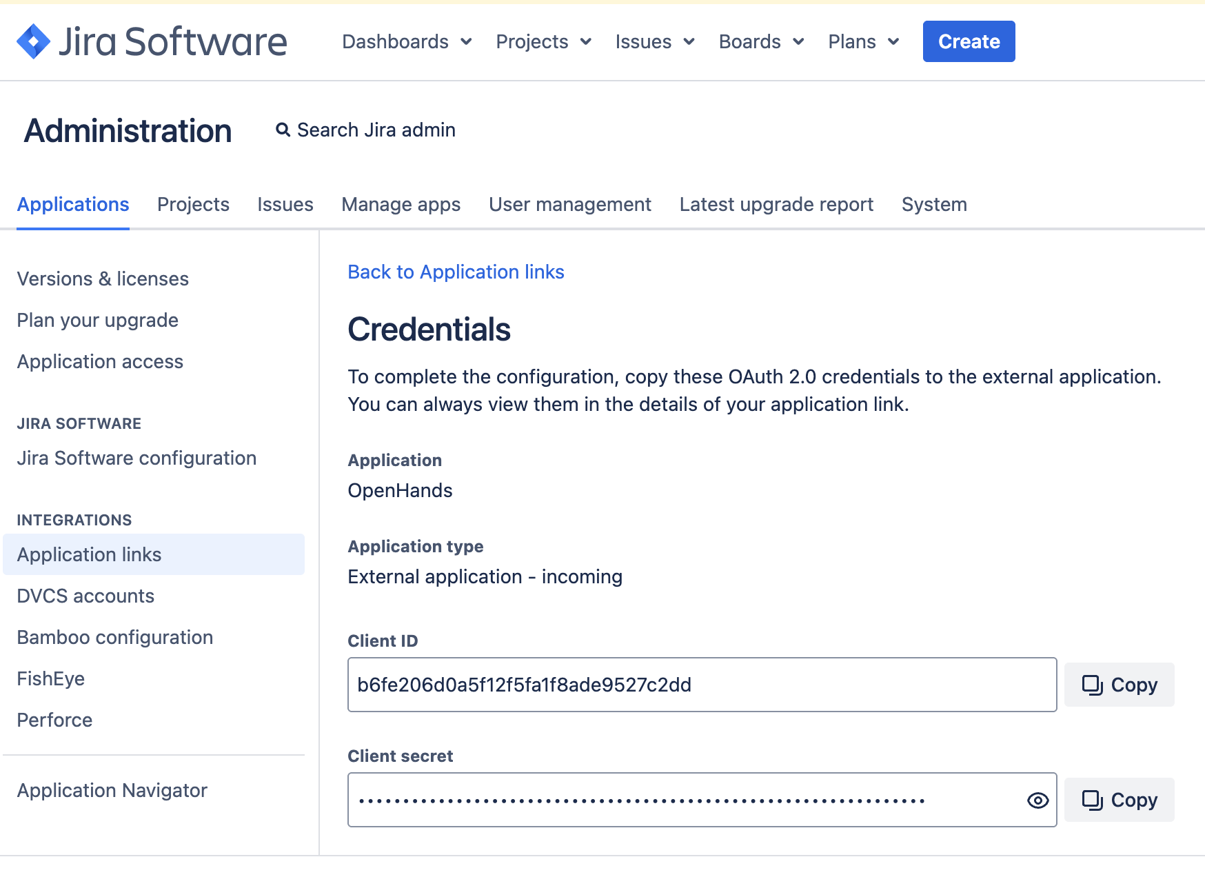 Jira Data Center OAuth credentials