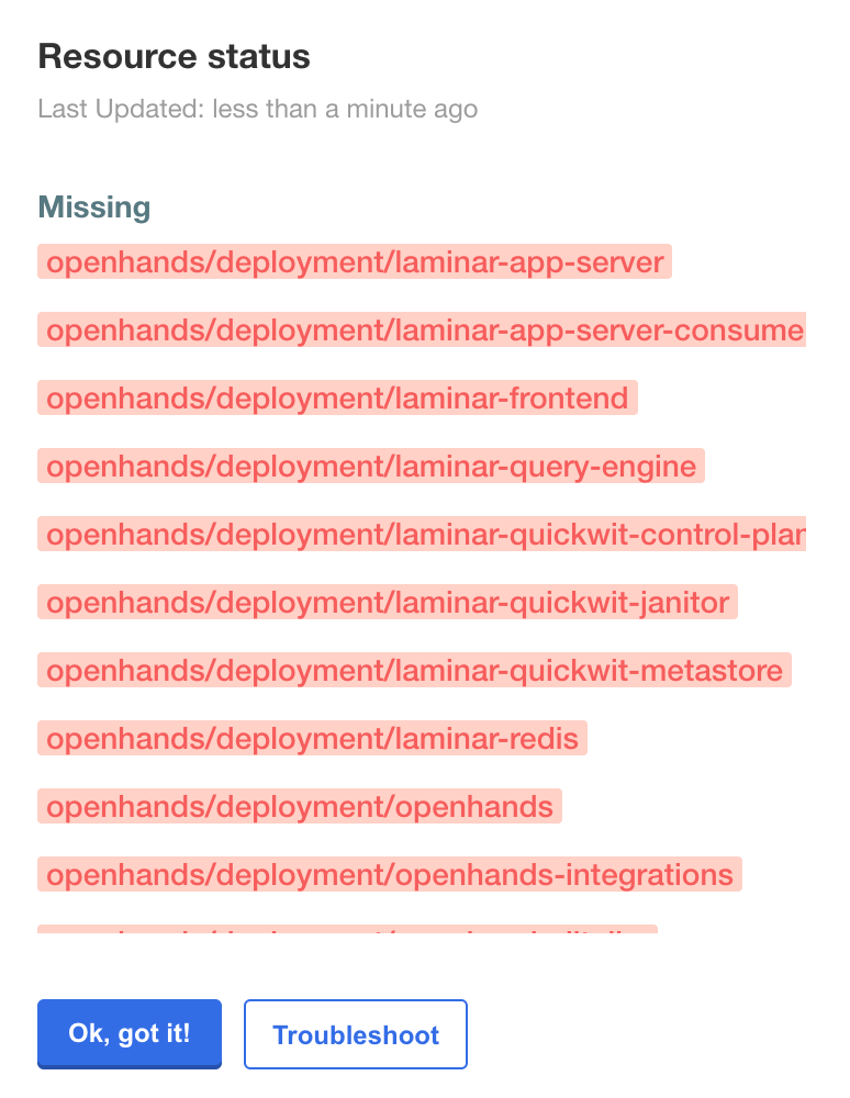 Deployment status details