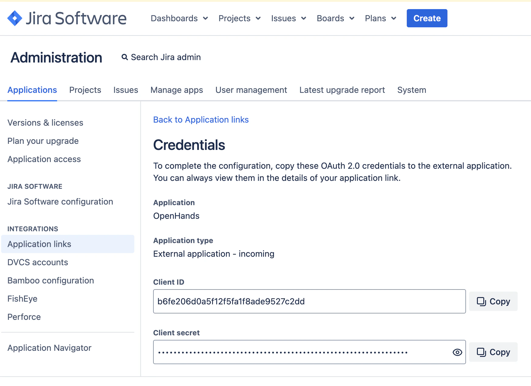 Jira Data Center OAuth credentials