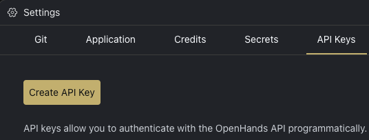 API Key Generation