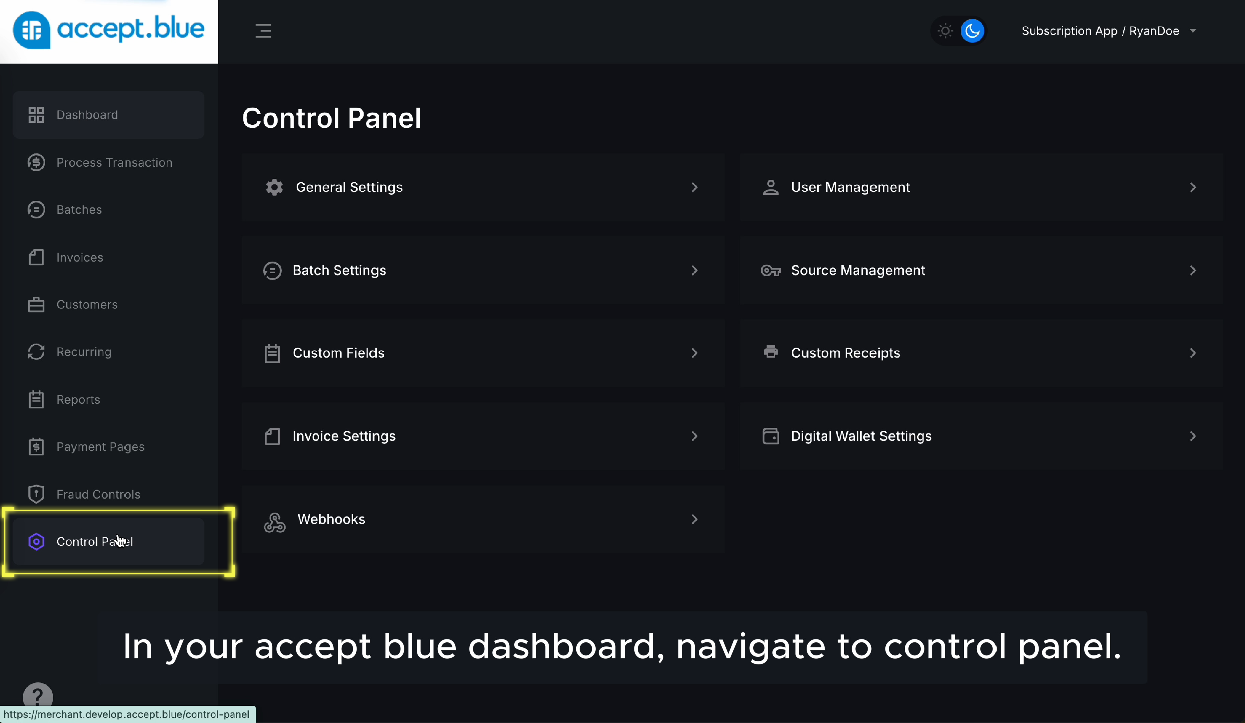 Control Panel Pn