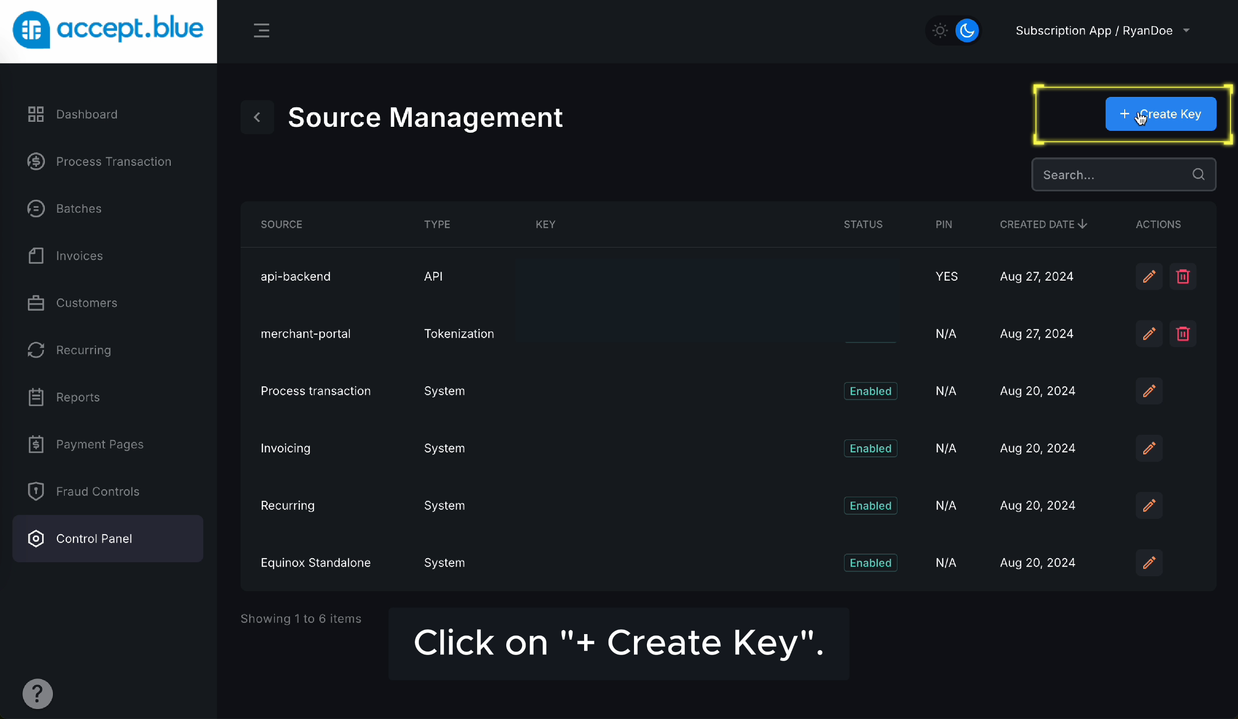 Create Key Pn