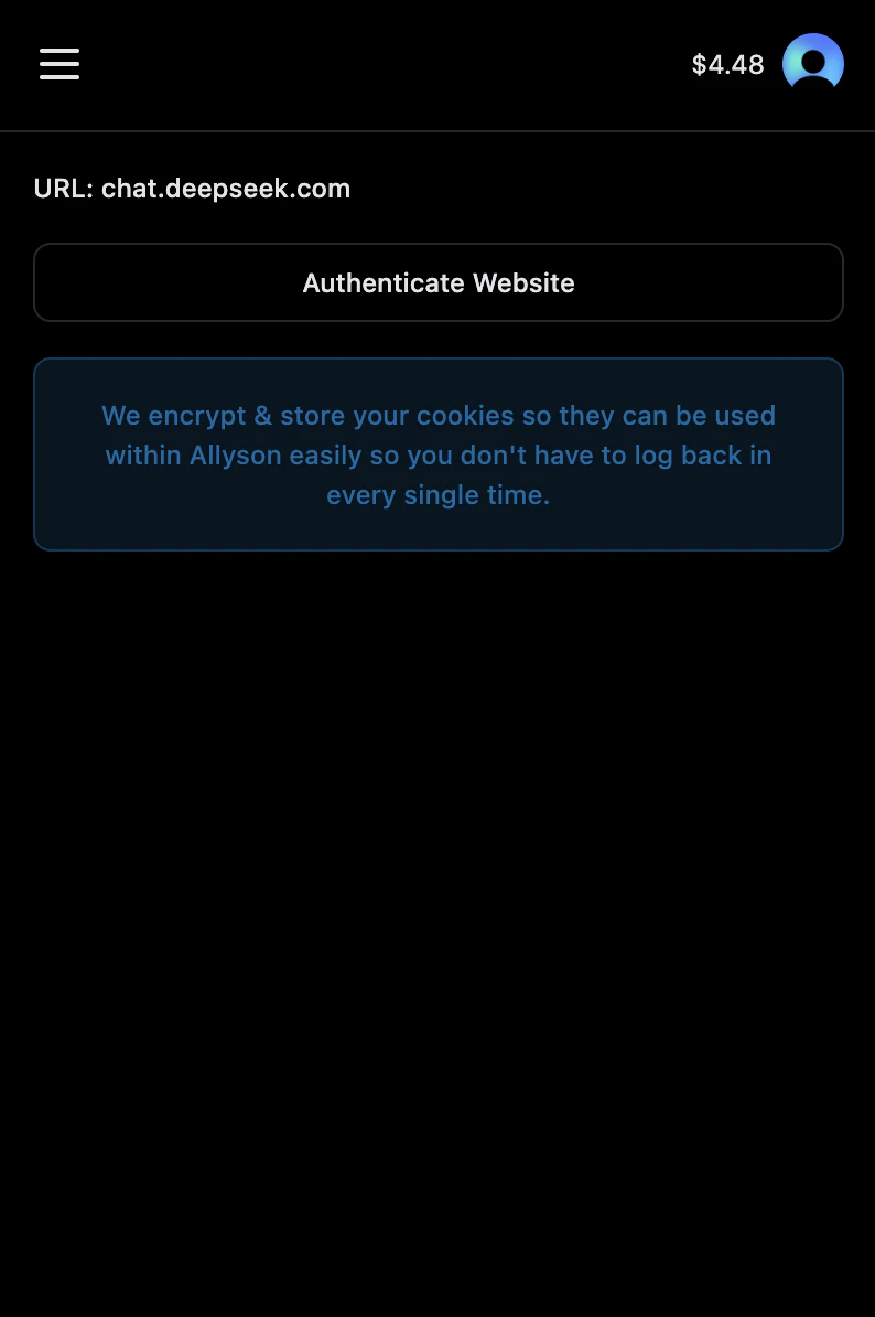 Authenticate a website