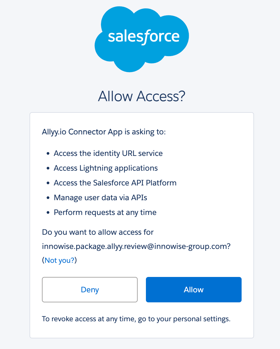 Click on 'Allow' button