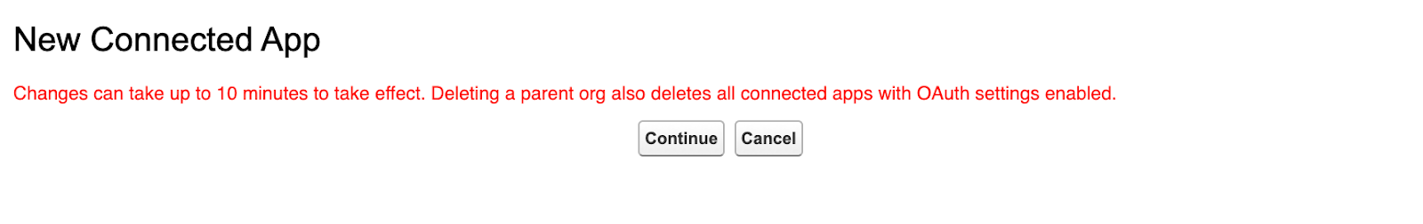 Continue and wait up to 10 min