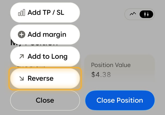 Modify menu on an open position with Reverse highlighted