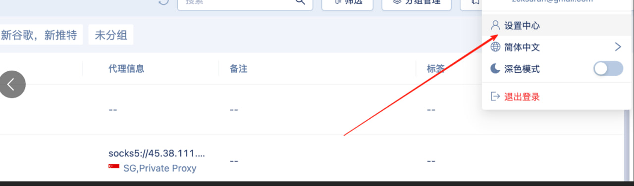 MoreLogin 代理设置界面