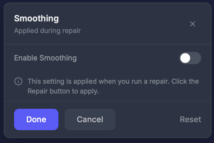 Smooth VRM tool toggle