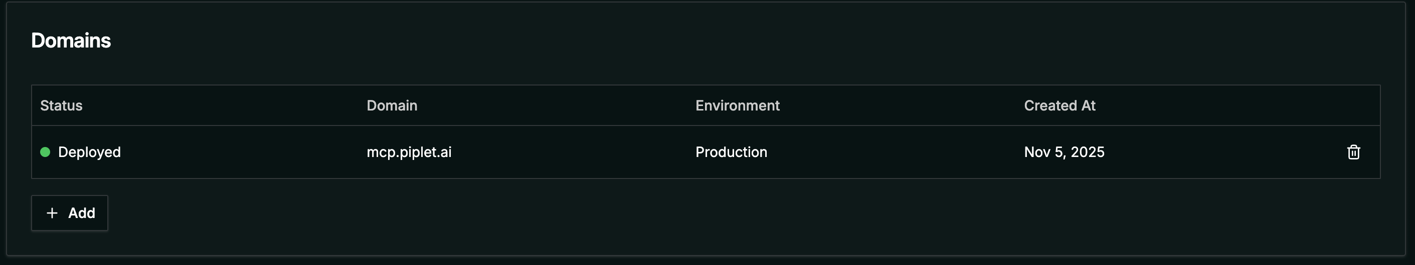 CNAMES configuration in Settings