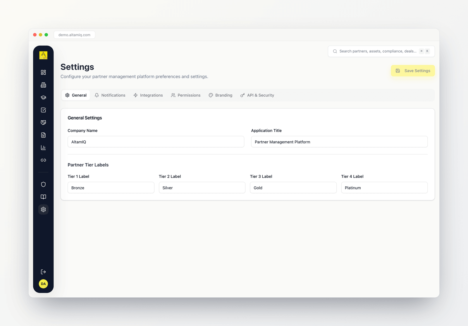Settings 1
