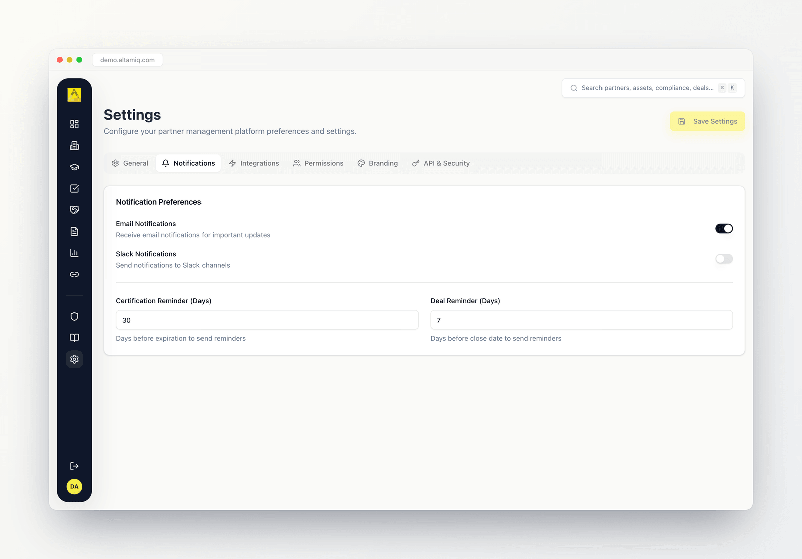 Settings 2