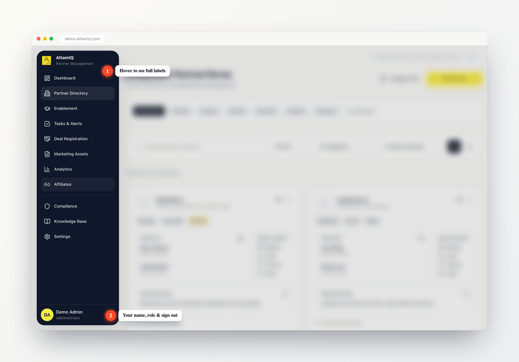 Navigating Sidebar 1