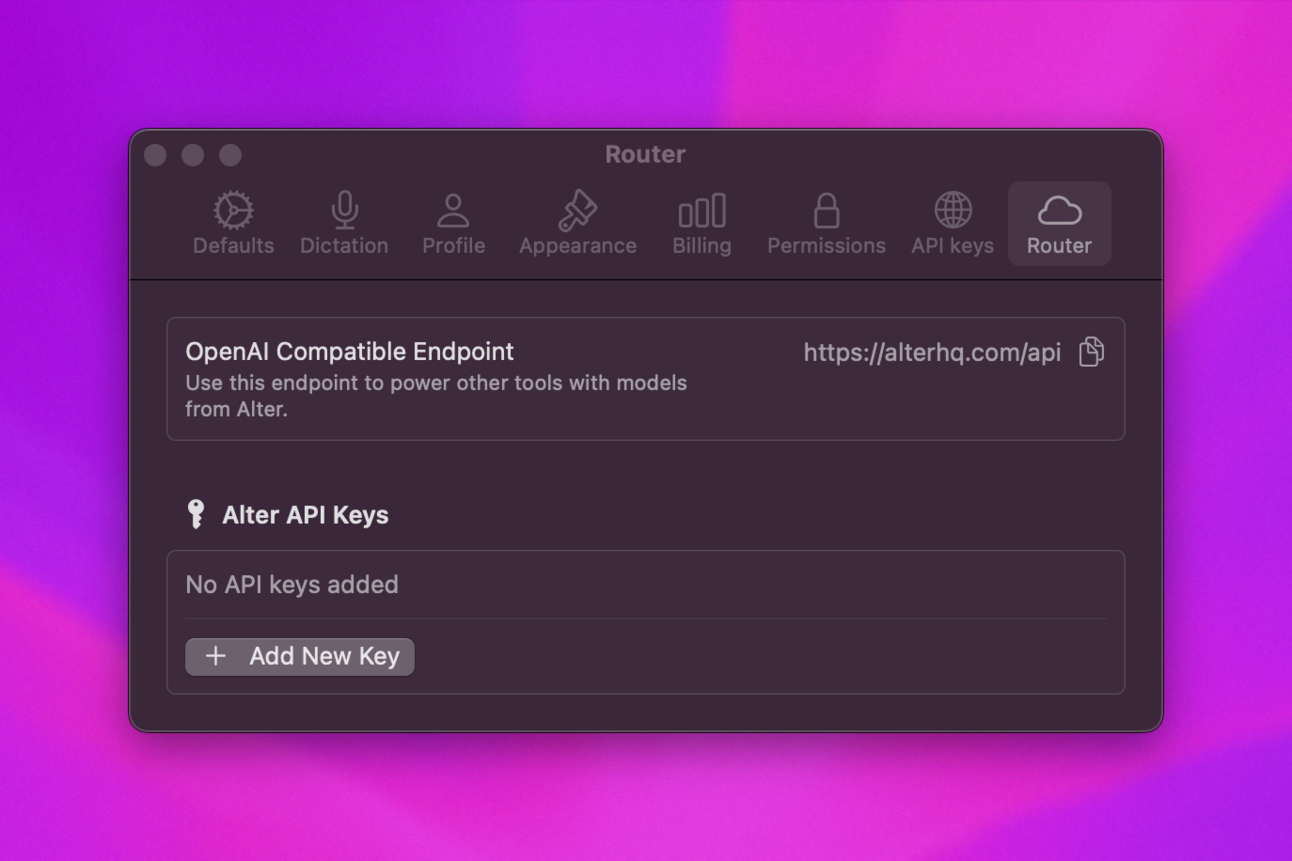 Router and model example