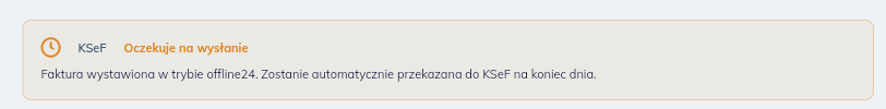 Faktura oczekuje na wysyłkę
