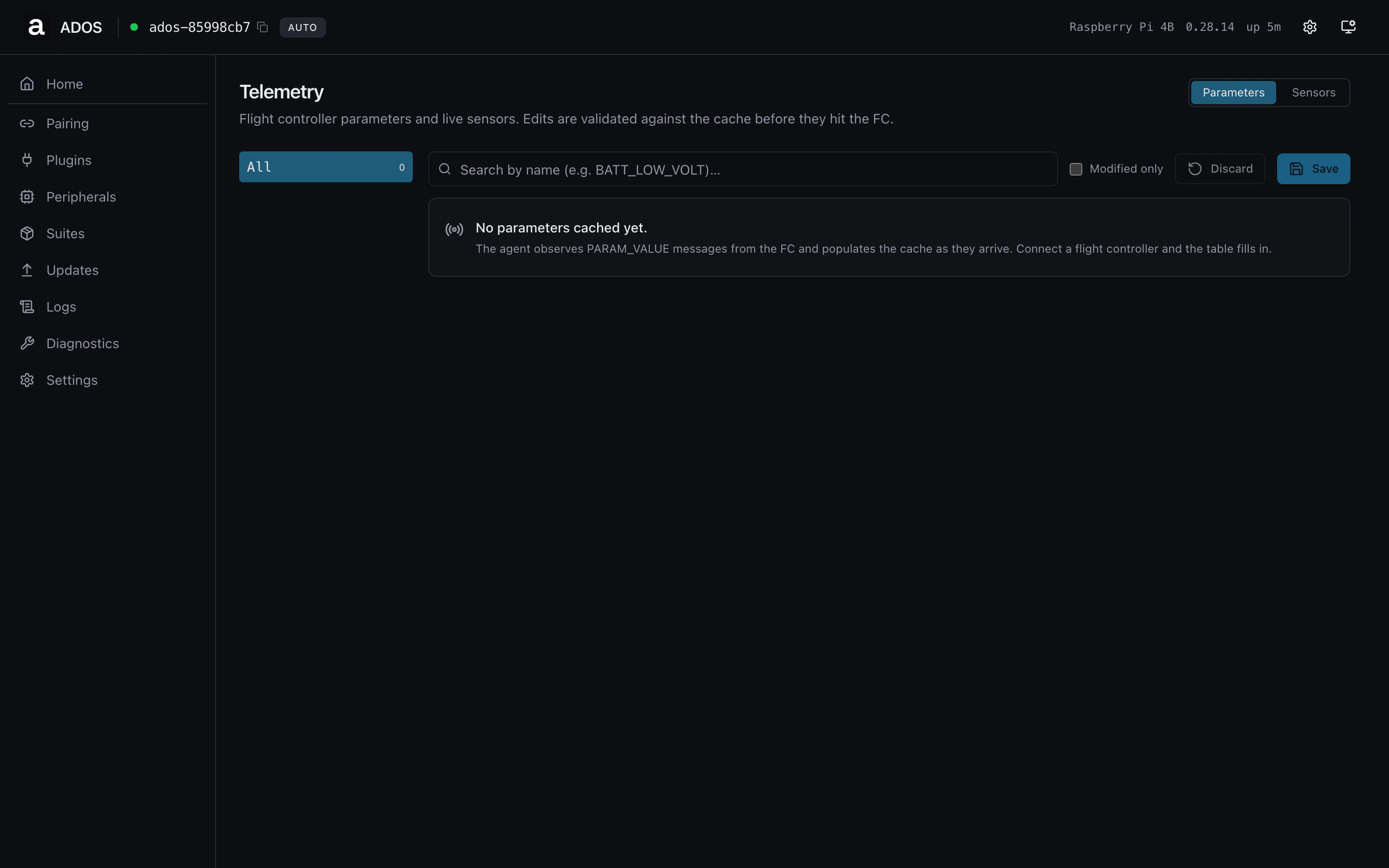 Telemetry page