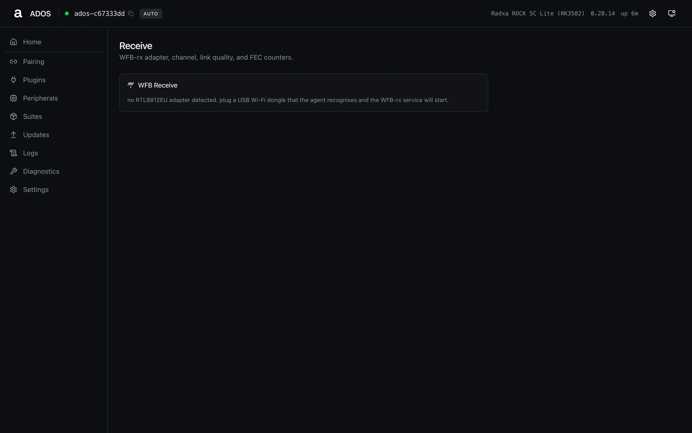 Receive page