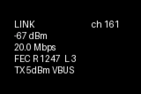 Link status screen