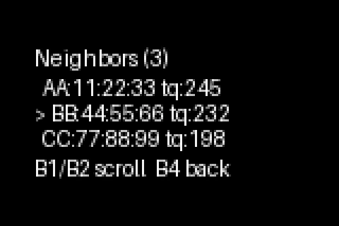 Mesh neighbors list