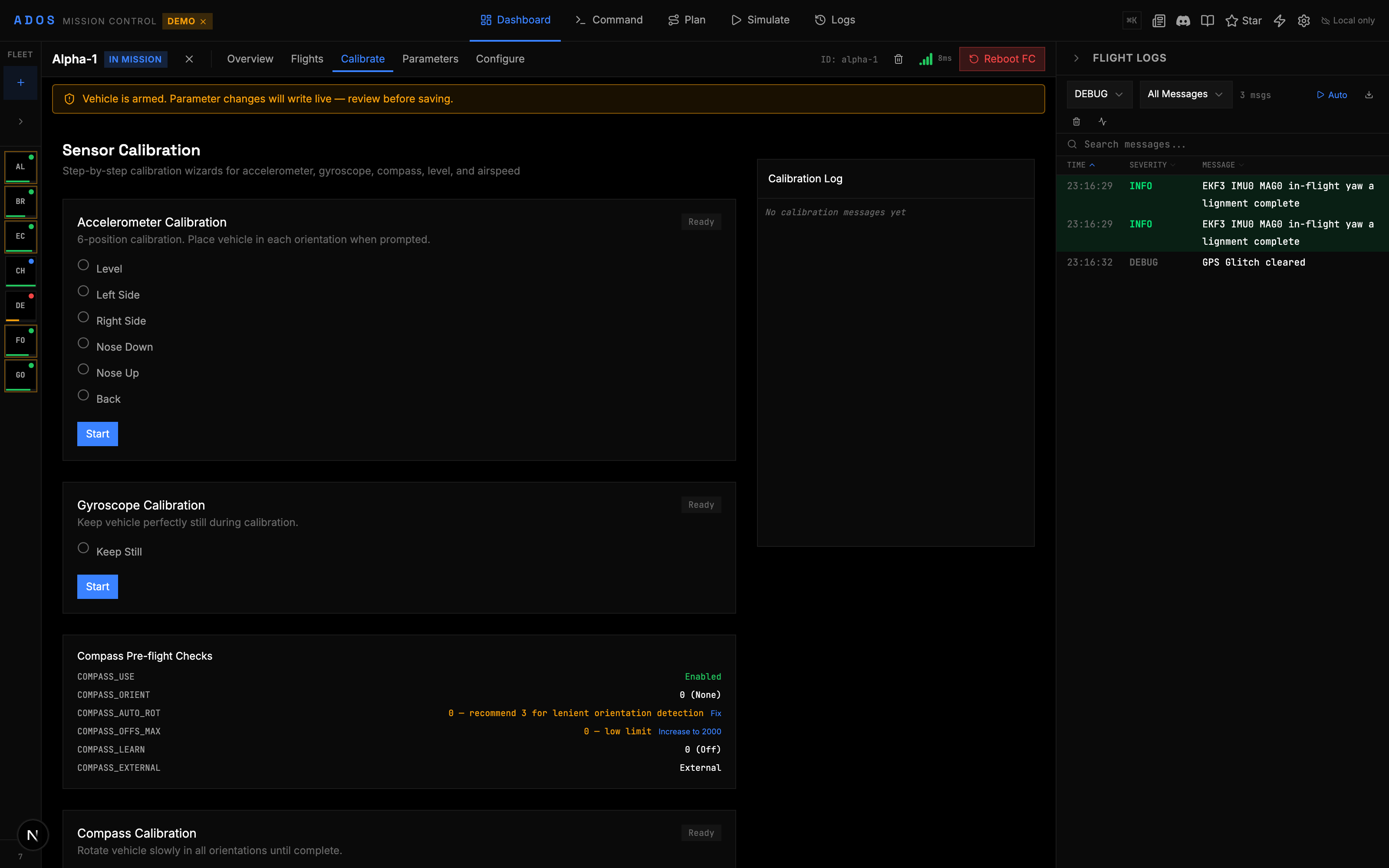 Calibration - ADOS Documentation
