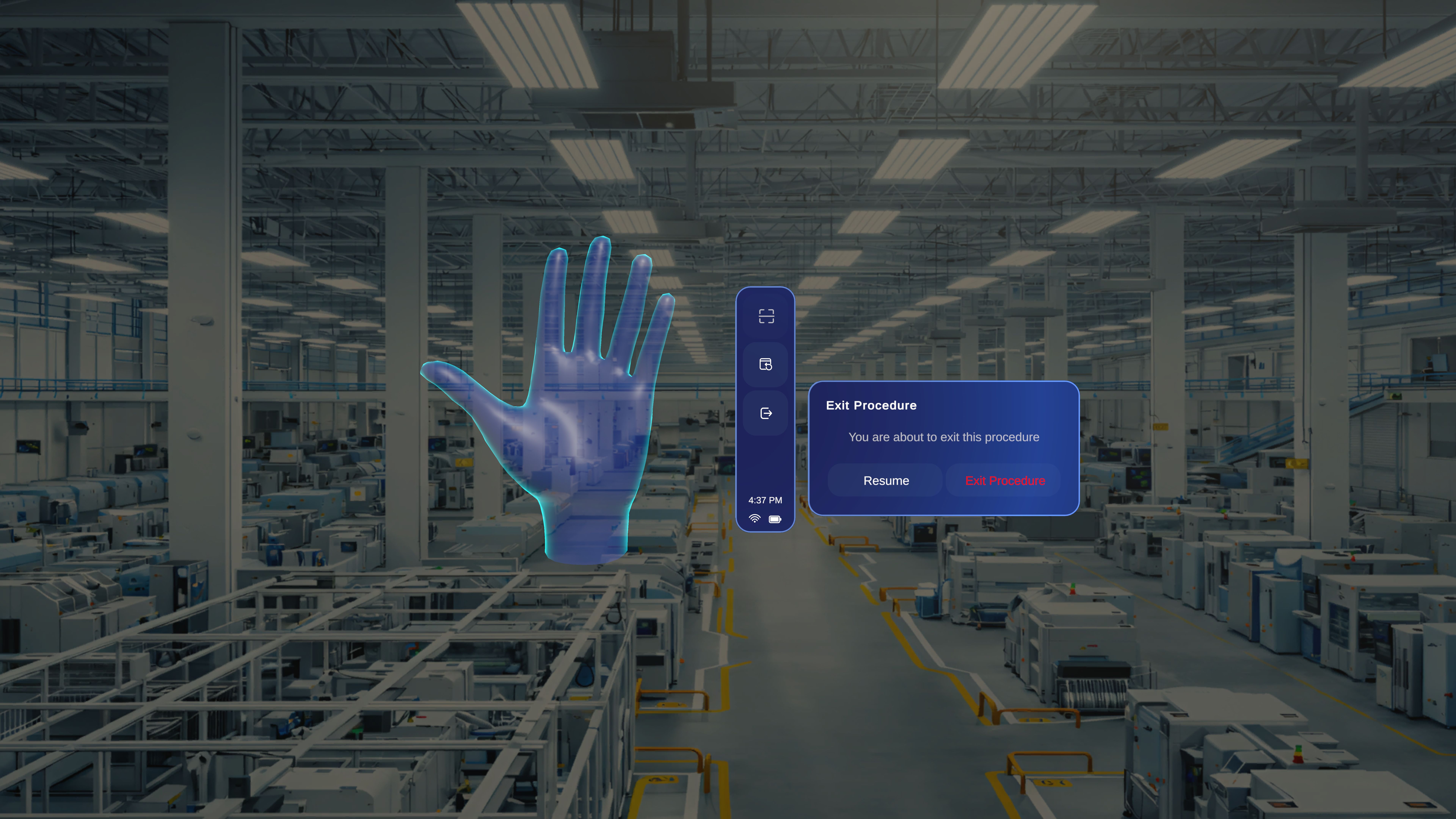 Exit Popup Side Hand Menu