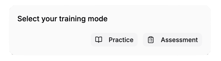 Assessment Mode Selection