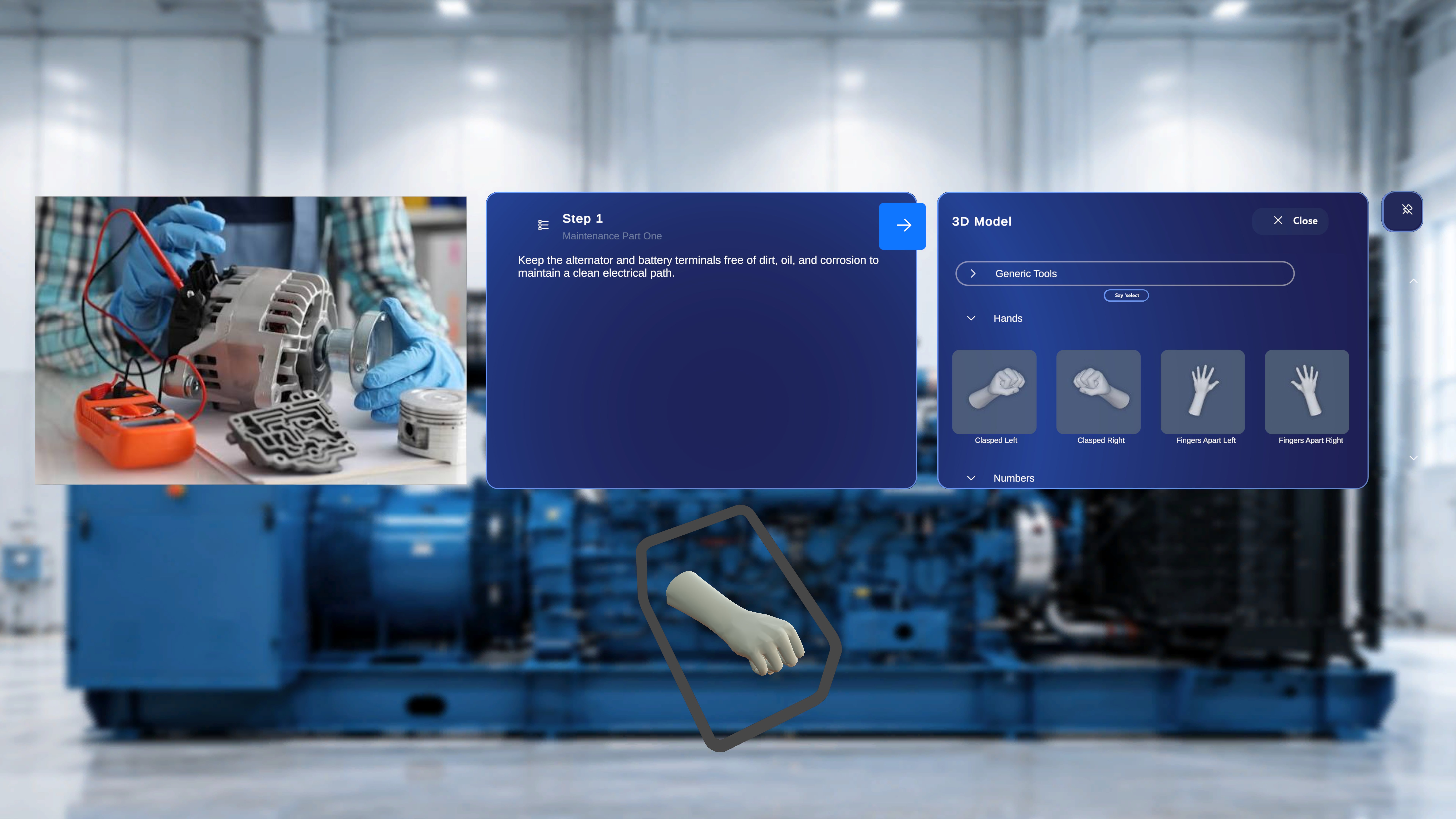The Generic Tools group header in a collapsed state, with the caret next to it in focus and ready to be selected to expand the group.