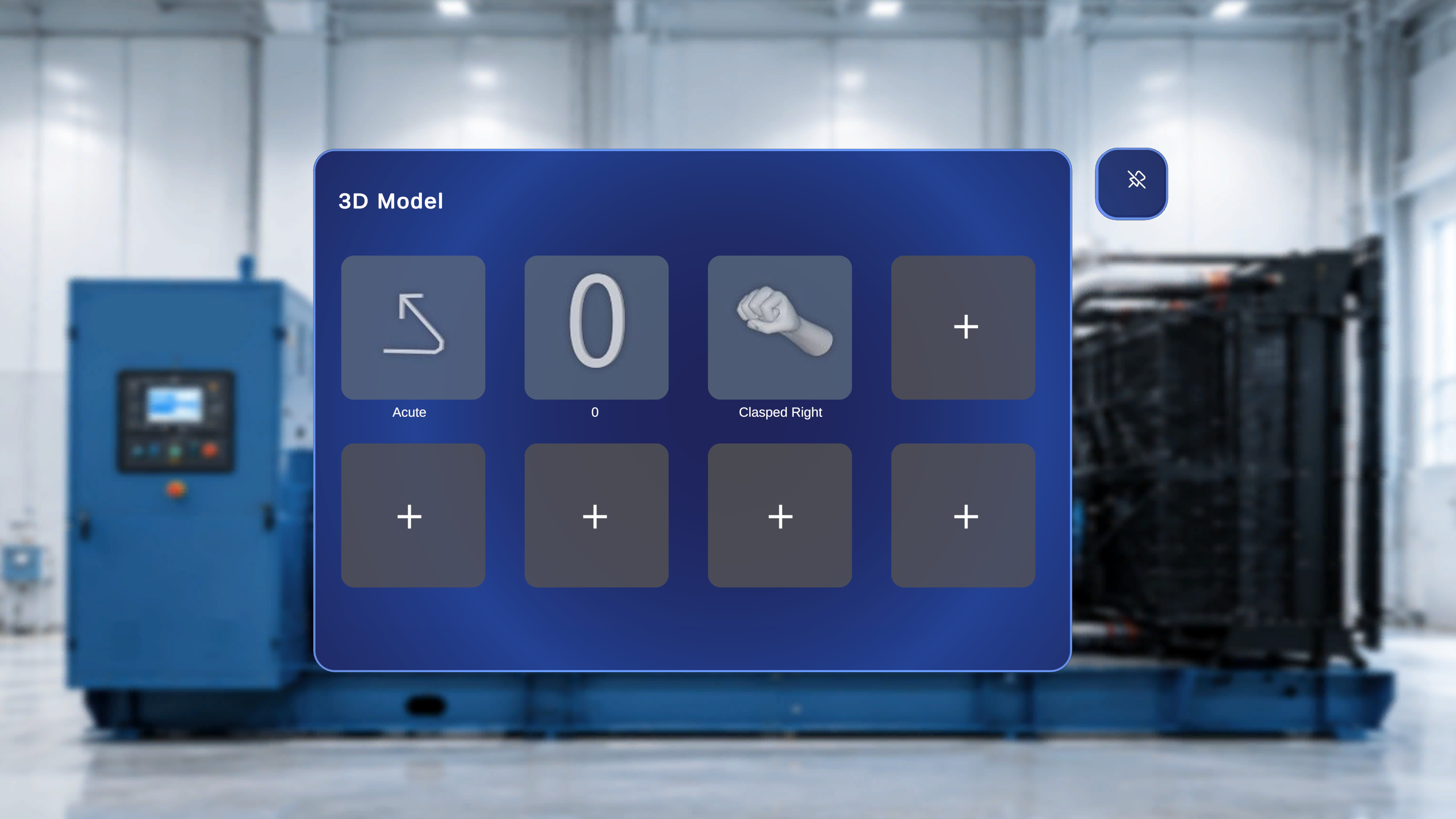 The selected model now appears as a tile in the 3D Model panel, back in the standard procedure view