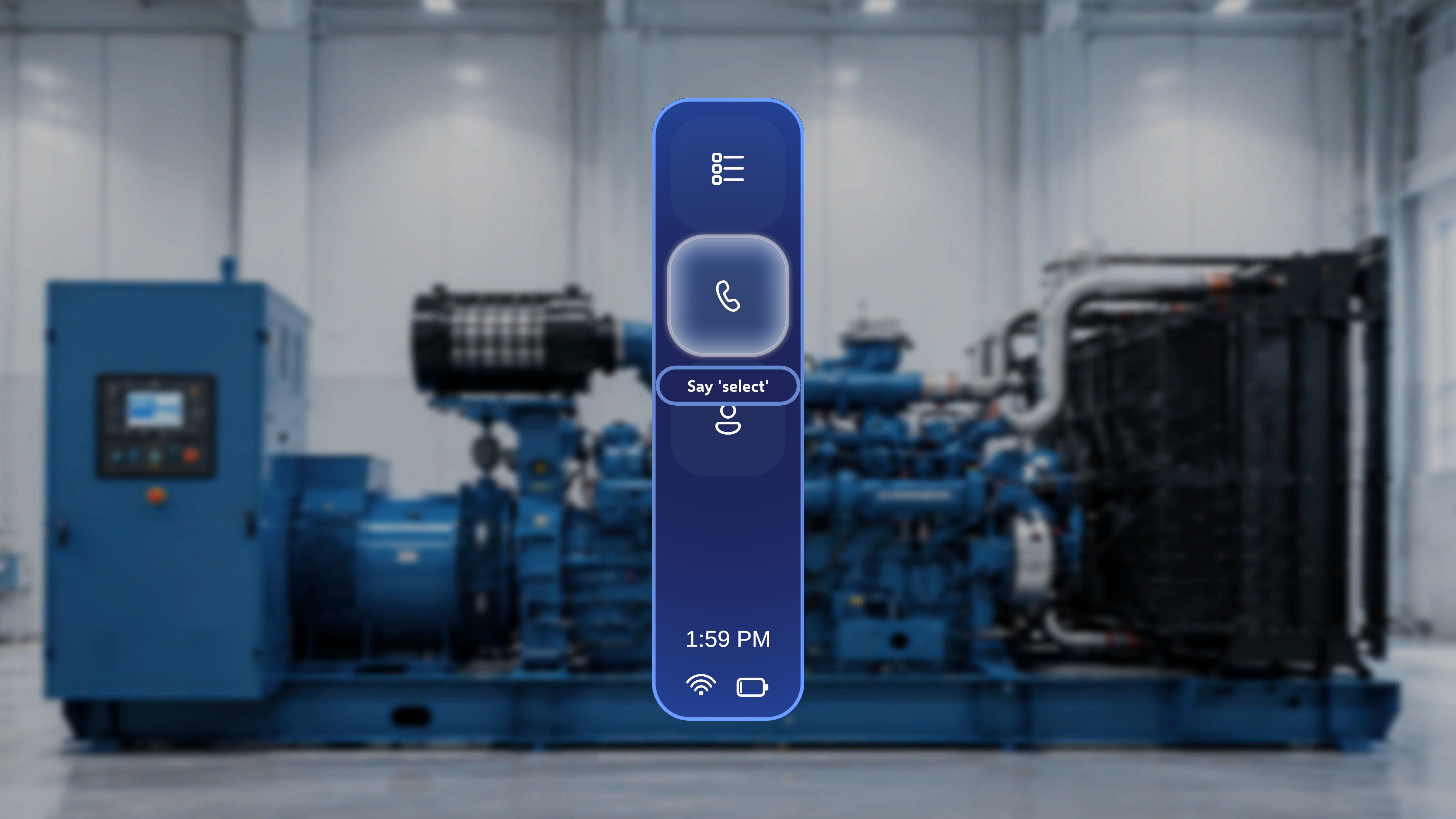 Global side menu with the Remote Expert button highlighted for opening the Remote Expert experience