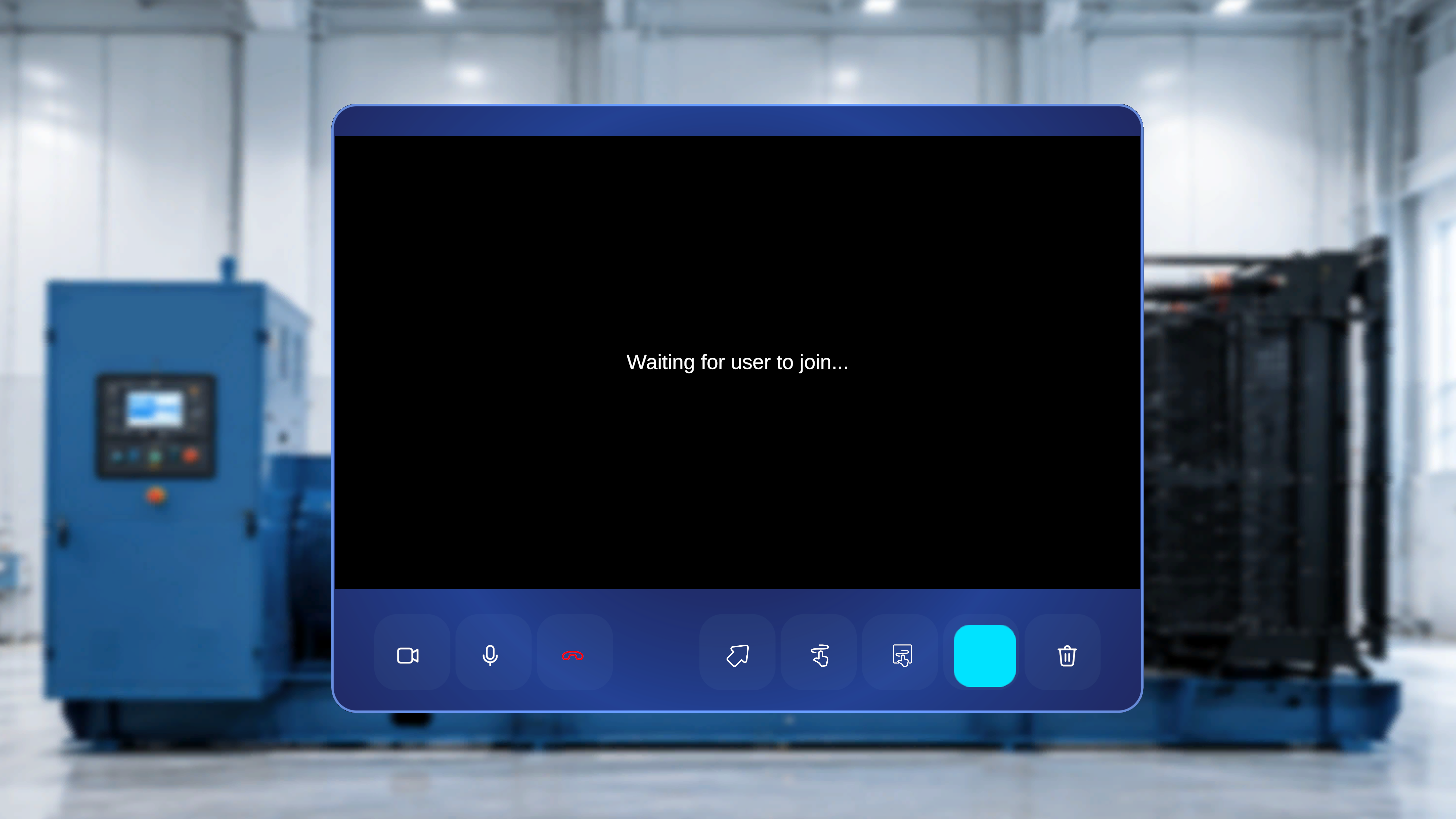 Remote Expert screen showing the invitation sent and waiting for the invited expert to join