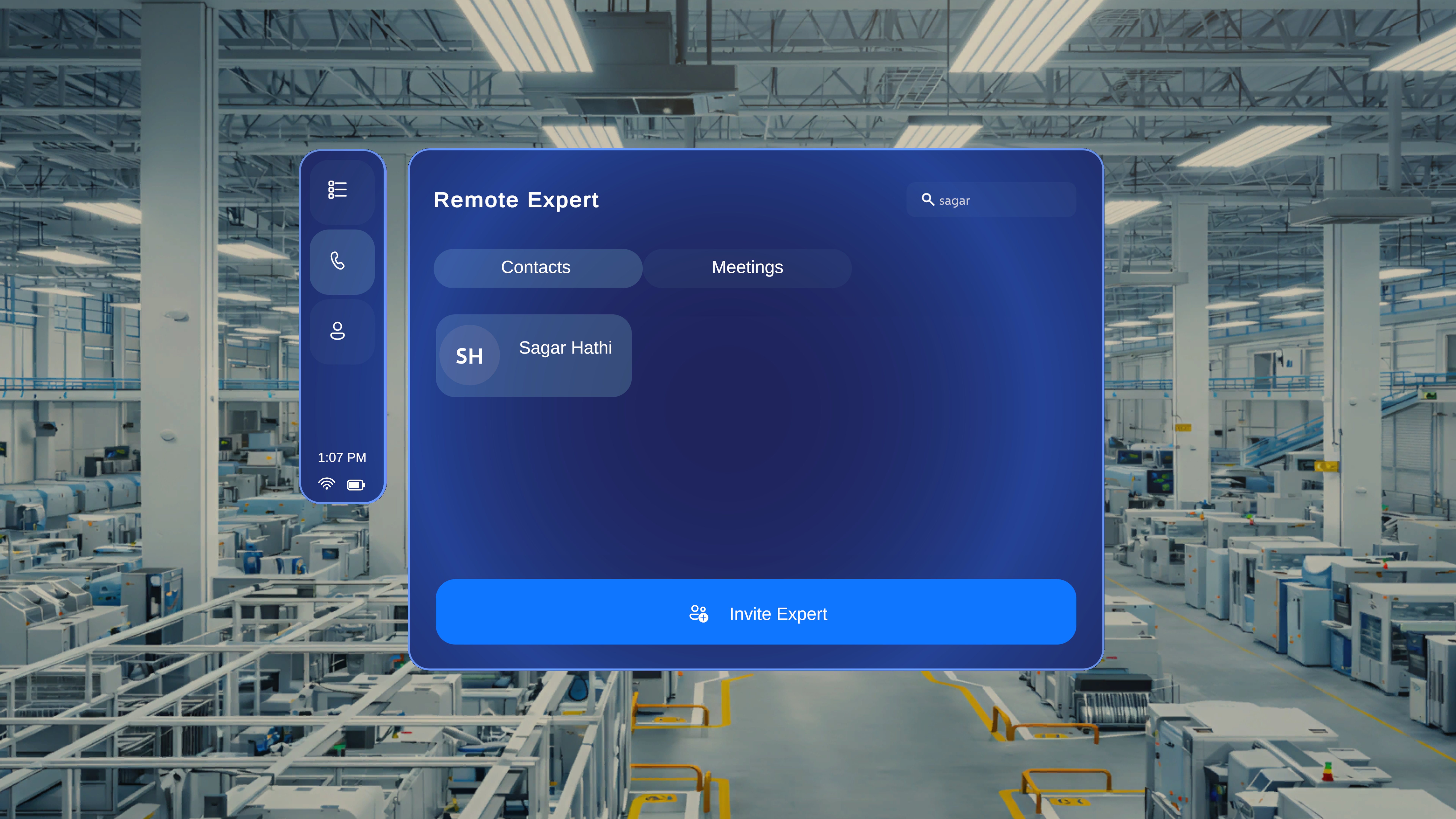 Expert selected with Invite Expert button enabled