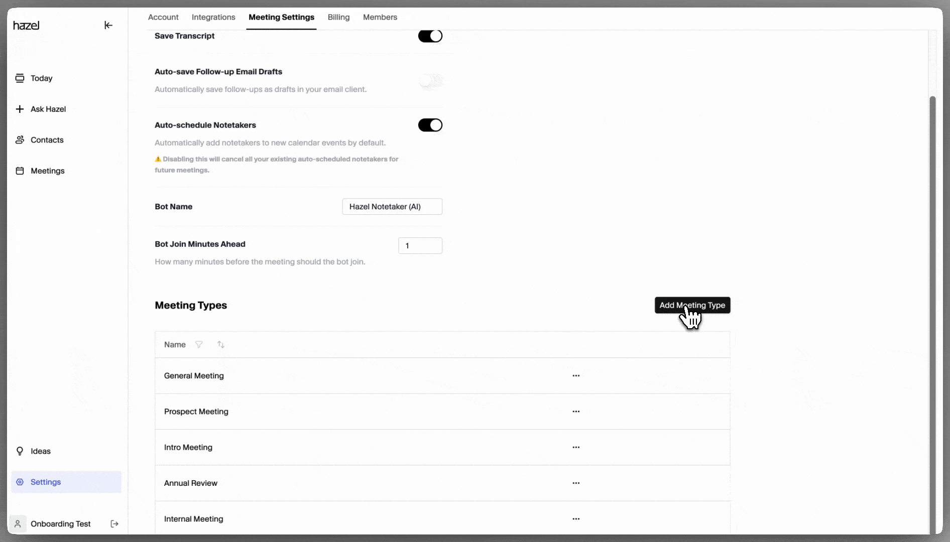 Duplicatemeetingtype