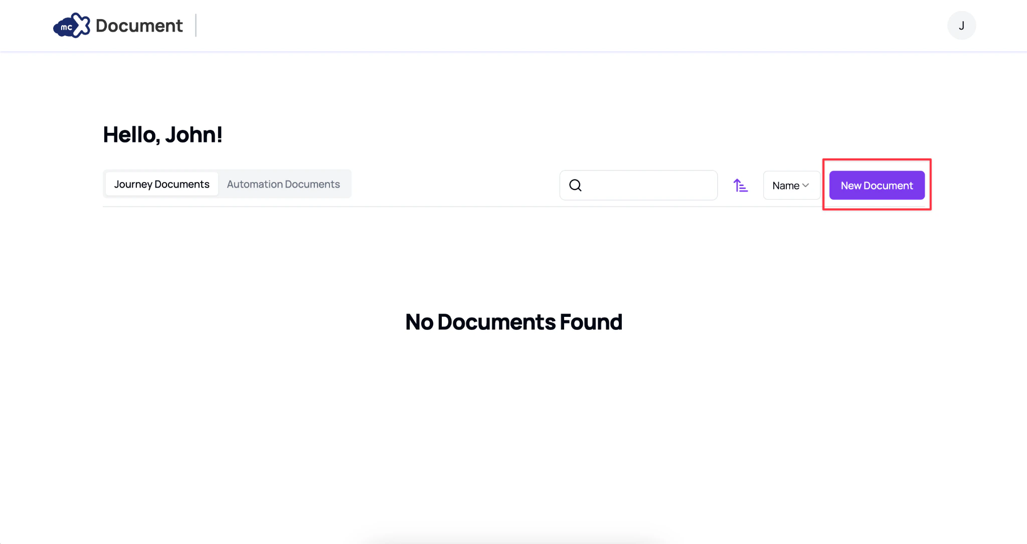 Create New Document