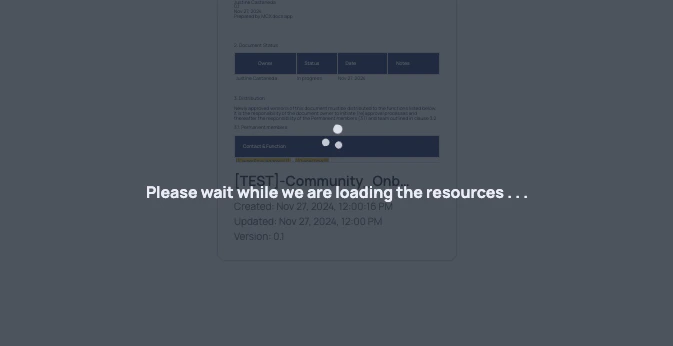 Wait for the Document to load