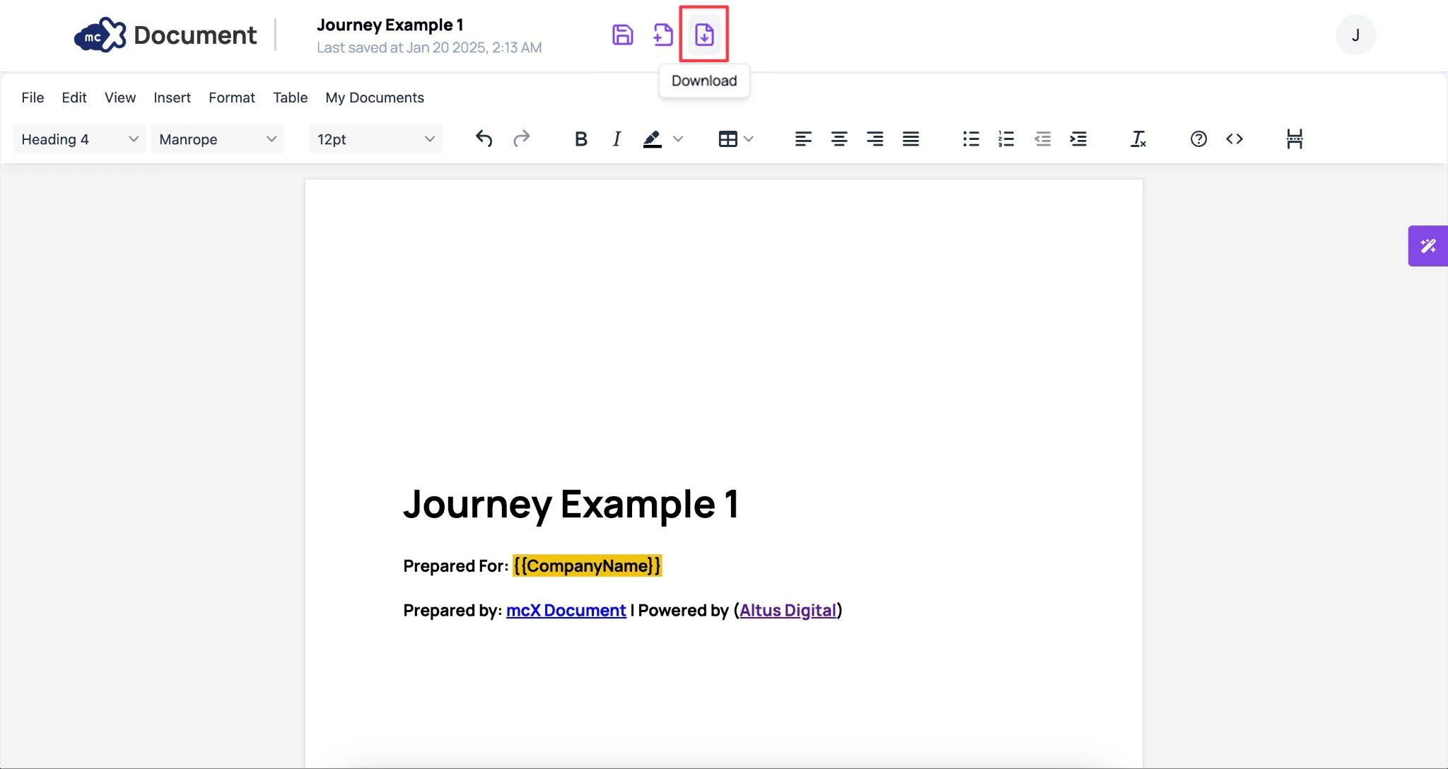 Download document