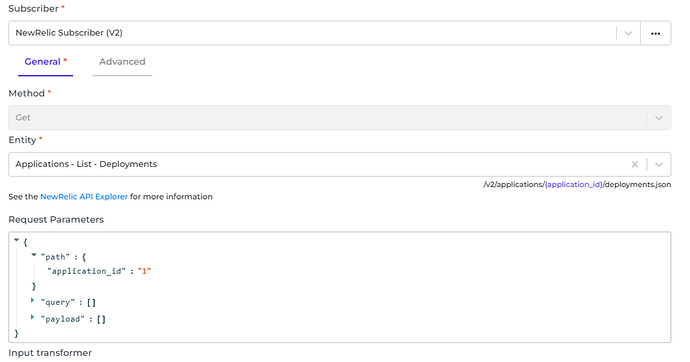 NewRelic connector screenshot 1