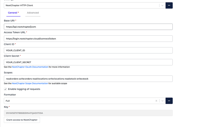 NextChapter connector screenshot 1