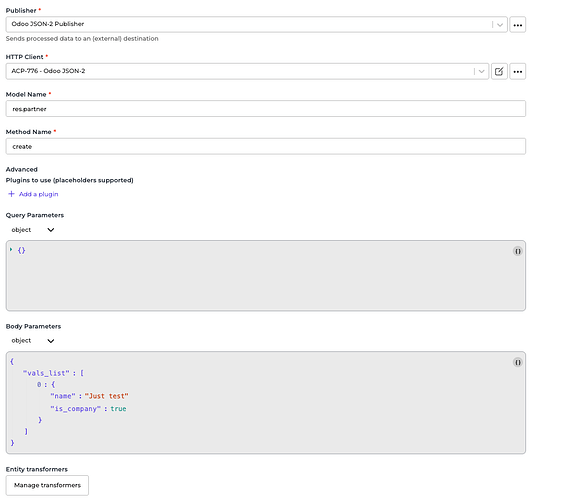 Odoo JSON-2 connector screenshot 4
