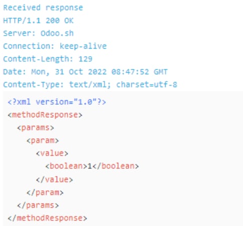 Odoo XML-RPC connector screenshot 3