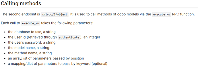 Odoo XML-RPC connector screenshot 5