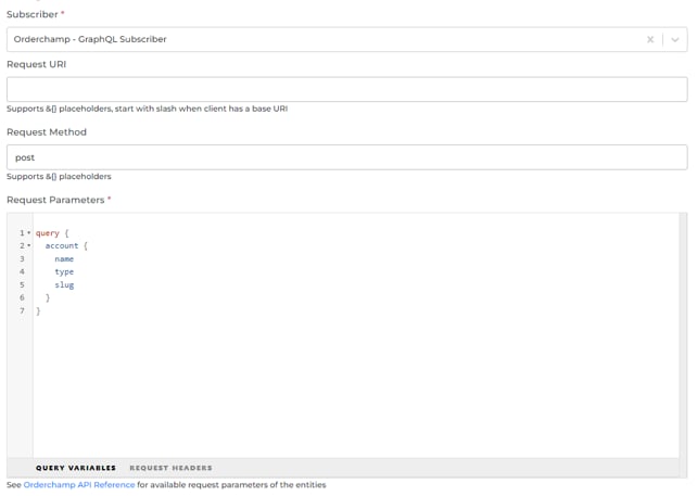 Orderchamp connector screenshot 1
