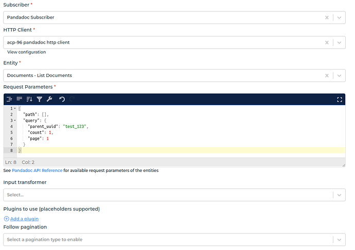 Pandadoc connector screenshot 2