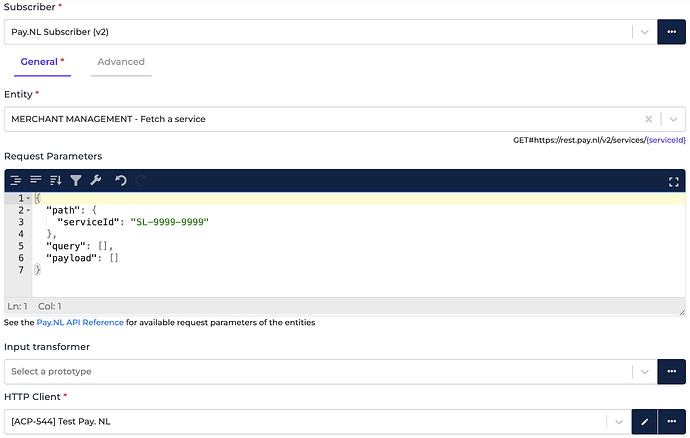 Pay.nl connector screenshot 2