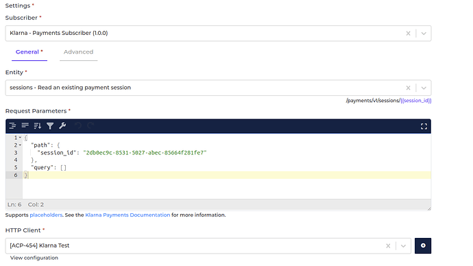 Klarna connector screenshot 2